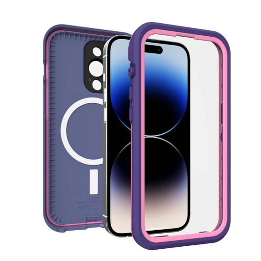 iPhone 15 Pro Case Waterproof MagSafe Slim Shockproof Cover Purple IP68 Mobile Arcade Ltd