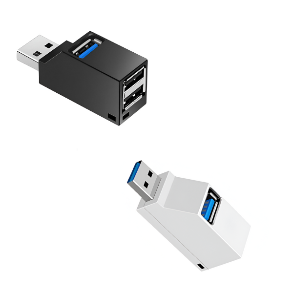 USB 3.0/2.0 Hub Adapter – 1 to 3 Port Splitter, High-Speed Extender for PC/Laptop Mobile Arcade Ltd