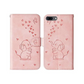 iPhone 8 Plus Wallet Case Pink Elephant Heart Flip Cover Stand Card Holder Mobile Arcade Ltd