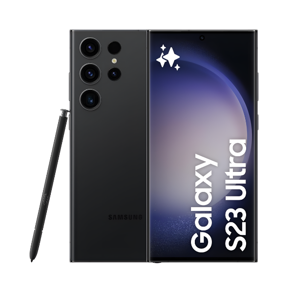 Samsung Galaxy S23 Ultra 5G 512GB Dual SIM SIM-Free Smartphone Black (UK) Refurbished - Excellent