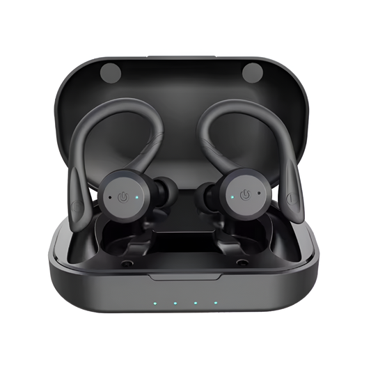Waterproof Bluetooth Earphones – 20H Playtime, IPX7, Dual Wear Sport TWS