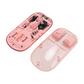 Pink Transparent RGB Wireless Mouse, Dual Mode BT5.0 & 2.4G, 400mAh Battery Mobile Arcade Ltd
