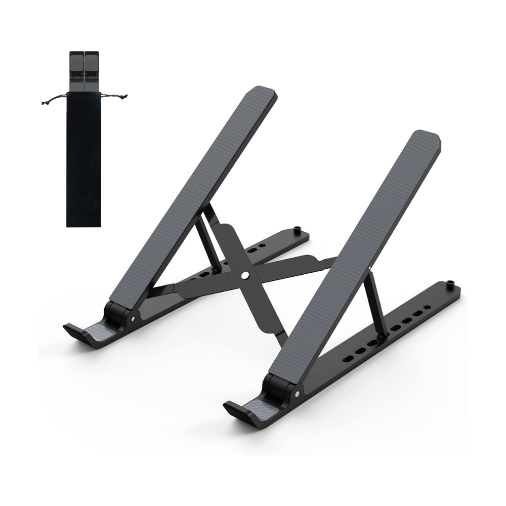 Adjustable Foldable Laptop Stand for 10-15.6" Laptops  Portable & Ventilated