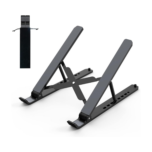 Adjustable Foldable Laptop Stand for 10-15.6" Laptops  Portable & Ventilated