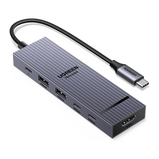 Revodok Pro 106 USB C Hub 6-in-1 Adapter with 4K HDMI & 100W PD Charging Mobile Arcade Ltd