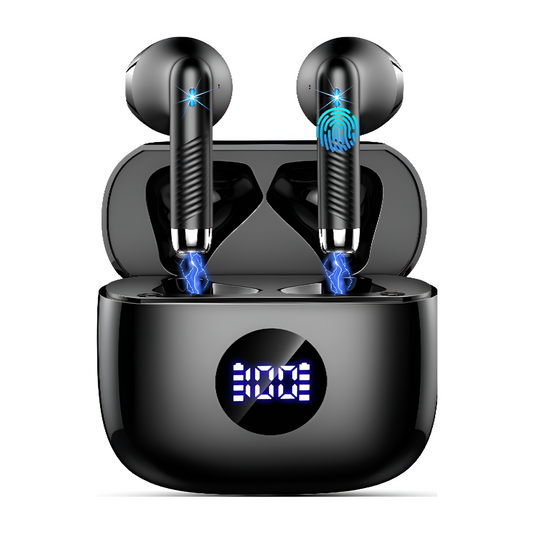 Wireless Earbuds Bluetooth 5.4, HiFi Sound, ENC Mic, 40H Playtime, IP7, LED Case