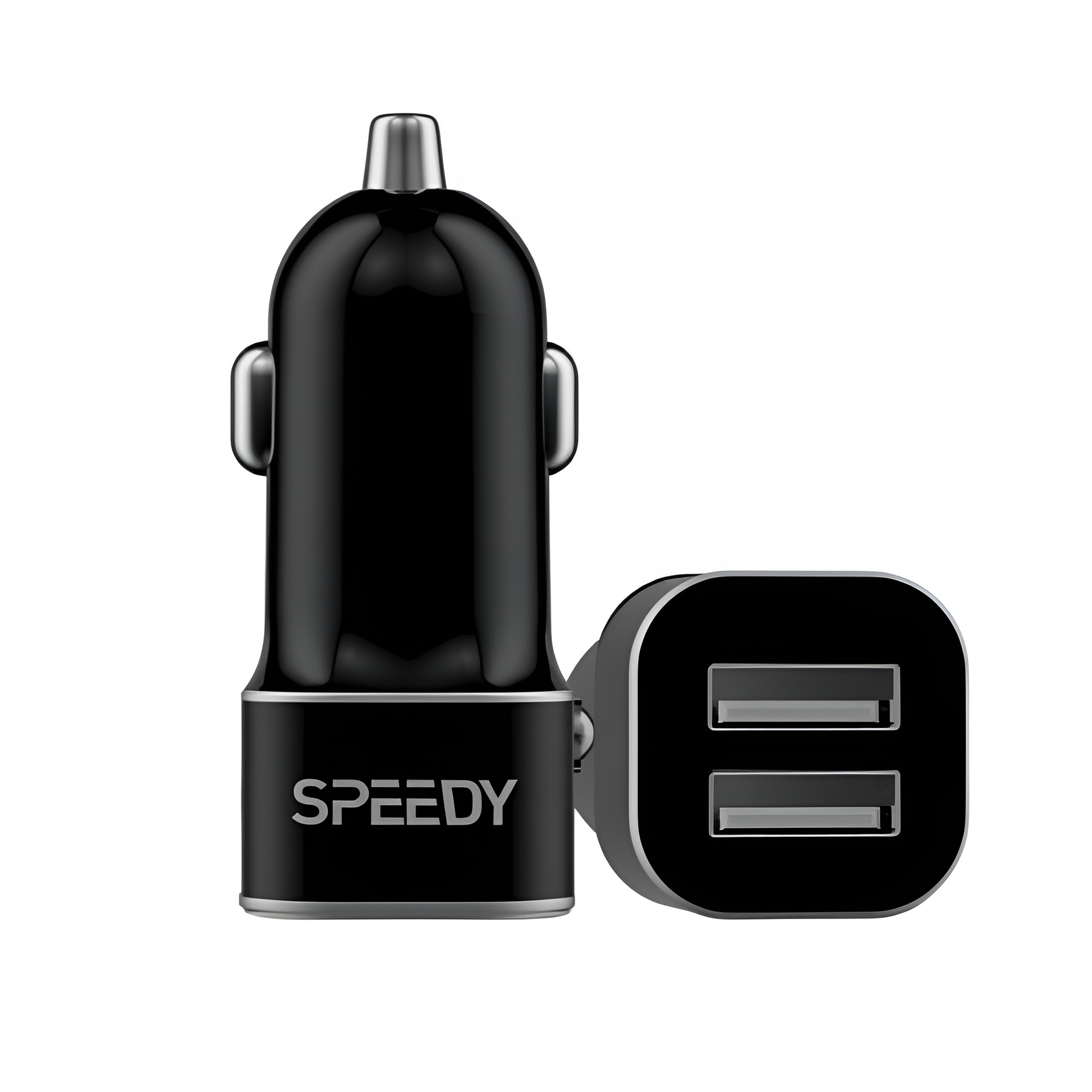 Speedy Dual USB Car Charger Fast In-Car Charging Adapter