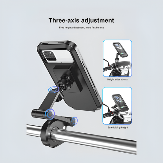 Universal Waterproof 360° Motorcycle & Bike Phone Holder – GPS Support Mobile Arcade Ltd