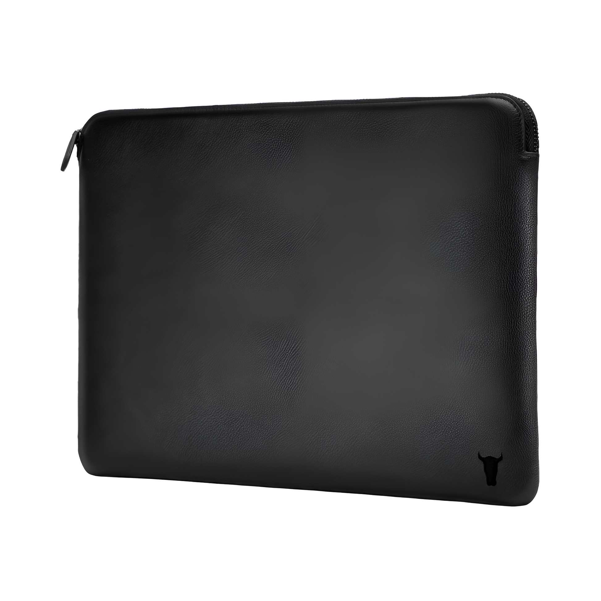 TORRO Genuine Leather Laptop Sleeve Case 13-15.6" Zip Wool Felt Lining - Black