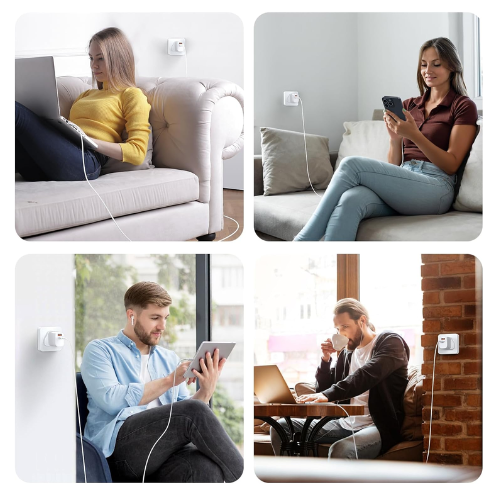 45W USB-C Fast Charger Dual Port with 1.8M USB-C Cable Mobile Arcade Ltd