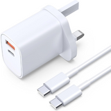 45W USB-C Fast Charger Dual Port with 1.8M USB-C Cable Mobile Arcade Ltd