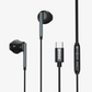 BWOO BO-HF76 Type-C Wired Earphones with Mic Dual Drivers & Hi-Res Sound Mobile Arcade Ltd