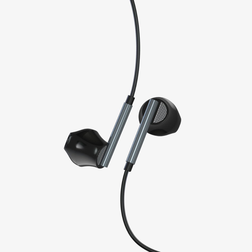 BWOO BO-HF76 Type-C Wired Earphones with Mic Dual Drivers & Hi-Res Sound Mobile Arcade Ltd