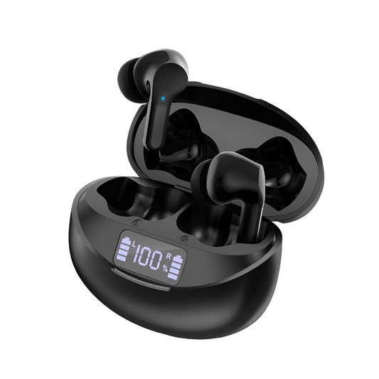 Wireless Earbuds Bluetooth 5.3 Earphones Hi-Fi Stereo Bass 35H Playtime Mic Mobile Arcade Ltd