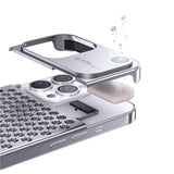 Aluminum Alloy Phone Case For 14 13 Pro Max Plus Hollow Heat Dissipation Anti-fall Full Body Shockproof Phone Cove Mobile Arcade Ltd