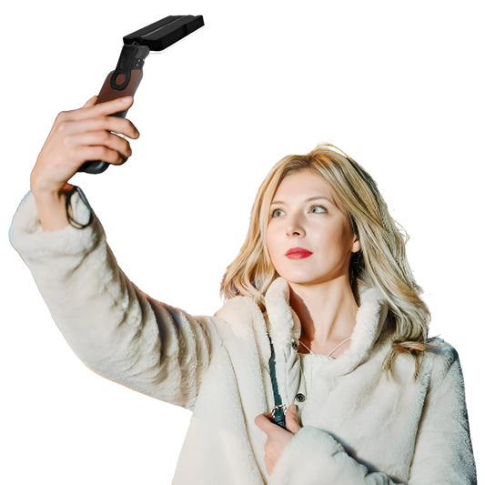 Portable 90 LED Rechargeable Selfie Ring Light for iPhone & Laptop Photography