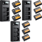 K&F Concept 3-Pack LP-E6NH Batteries & USB Charger for Canon EOS R Series