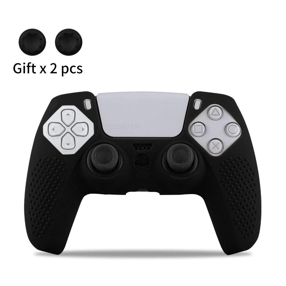 Silicone Cover & Thumb Grips for PS5/Slim Controller – Protective Rubber Sleeve Mobile Arcade Ltd