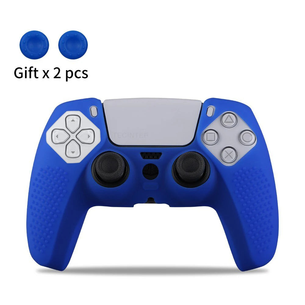 Silicone Cover & Thumb Grips for PS5/Slim Controller – Protective Rubber Sleeve Mobile Arcade Ltd