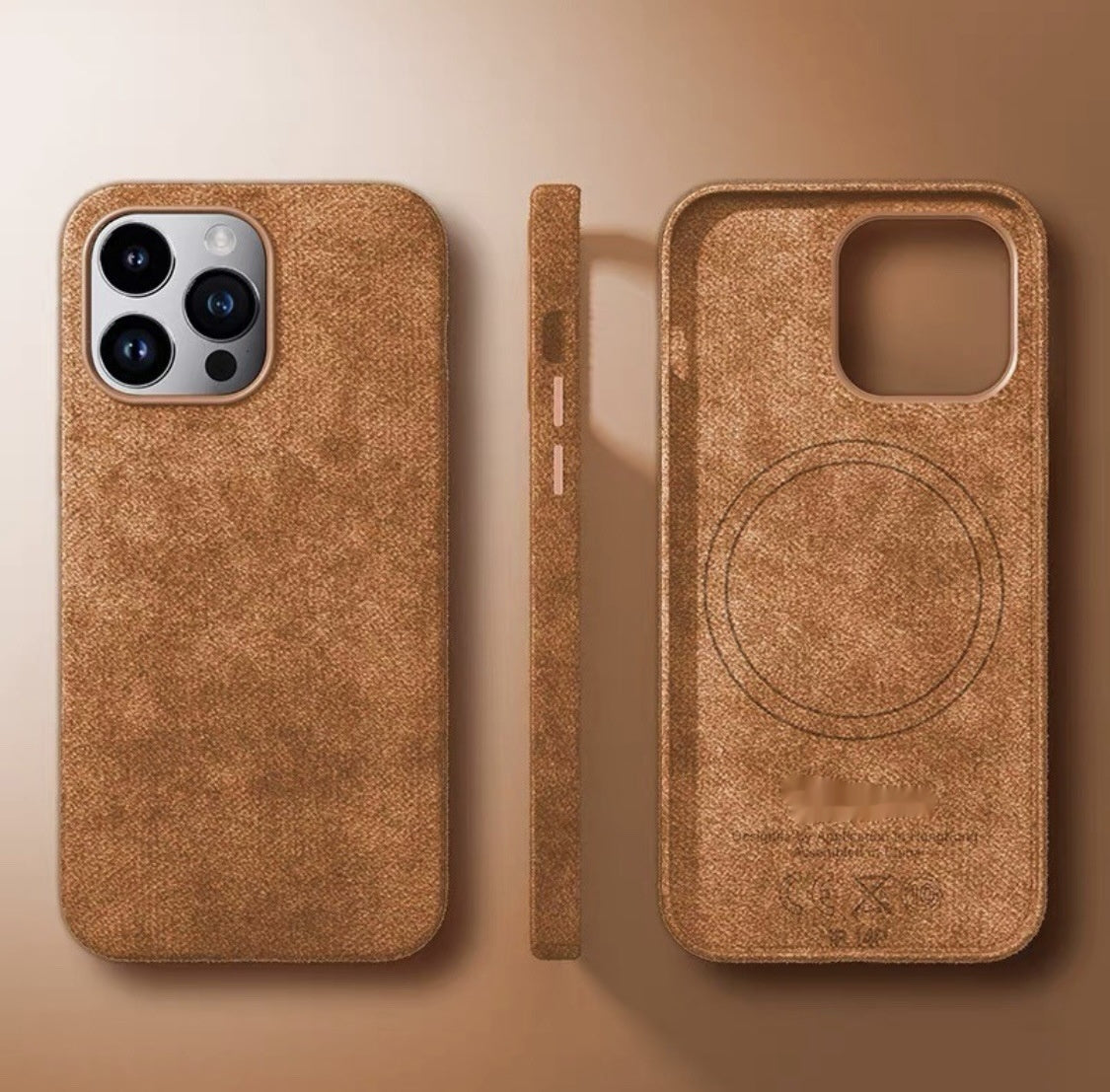 Alcantara Suede Phone Case Magnetic All-inclusive Men And Women Mobile Arcade Ltd