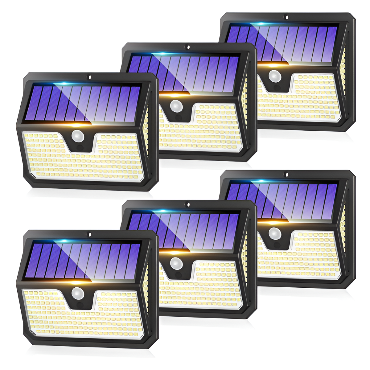 238 LED Outdoor Solar Lights 4 Pack | Motion Sensor Wall Lights IP65 Waterproof Mobile Arcade Ltd