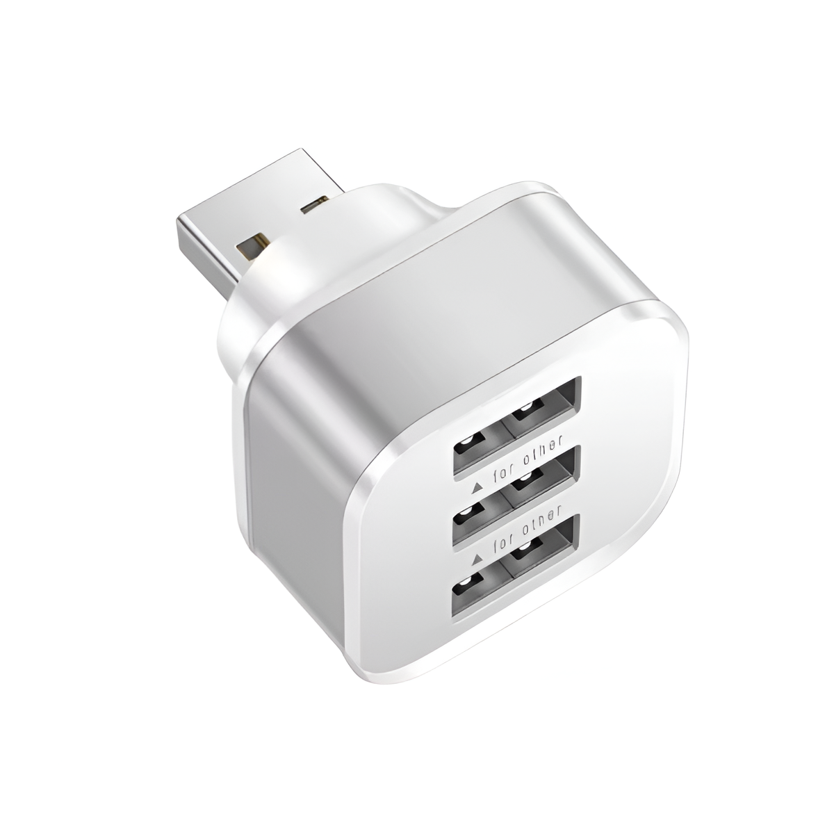 3-Port USB 2.0 Adapter Hub Multi Interface Extender for Car & Laptop Devices Mobile Arcade Ltd