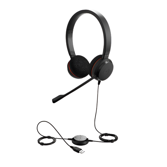 Jabra Evolve 20 Stereo Headset – USB Office Headphones with Noise Cancellation Mobile Arcade Ltd