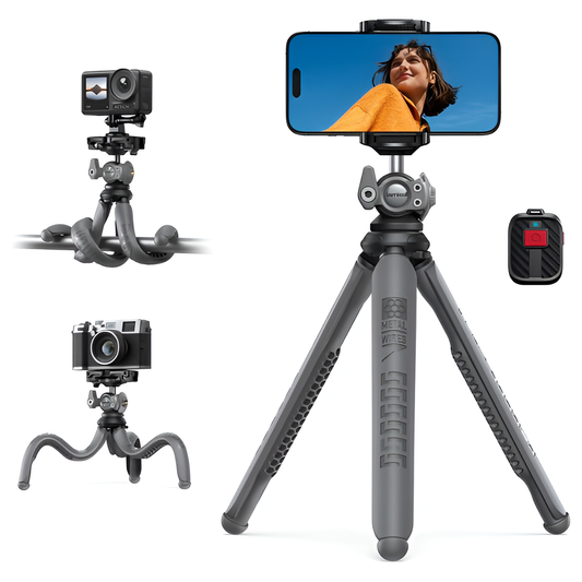 Lamicall Flexible Mobile Phone Tripod 360° Mini Travel Stand for Camera & Phone Mobile Arcade Ltd