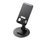 MTK Portable Black Mobile Stand – Anti‑Slip, Height & Angle Adjustable Holder