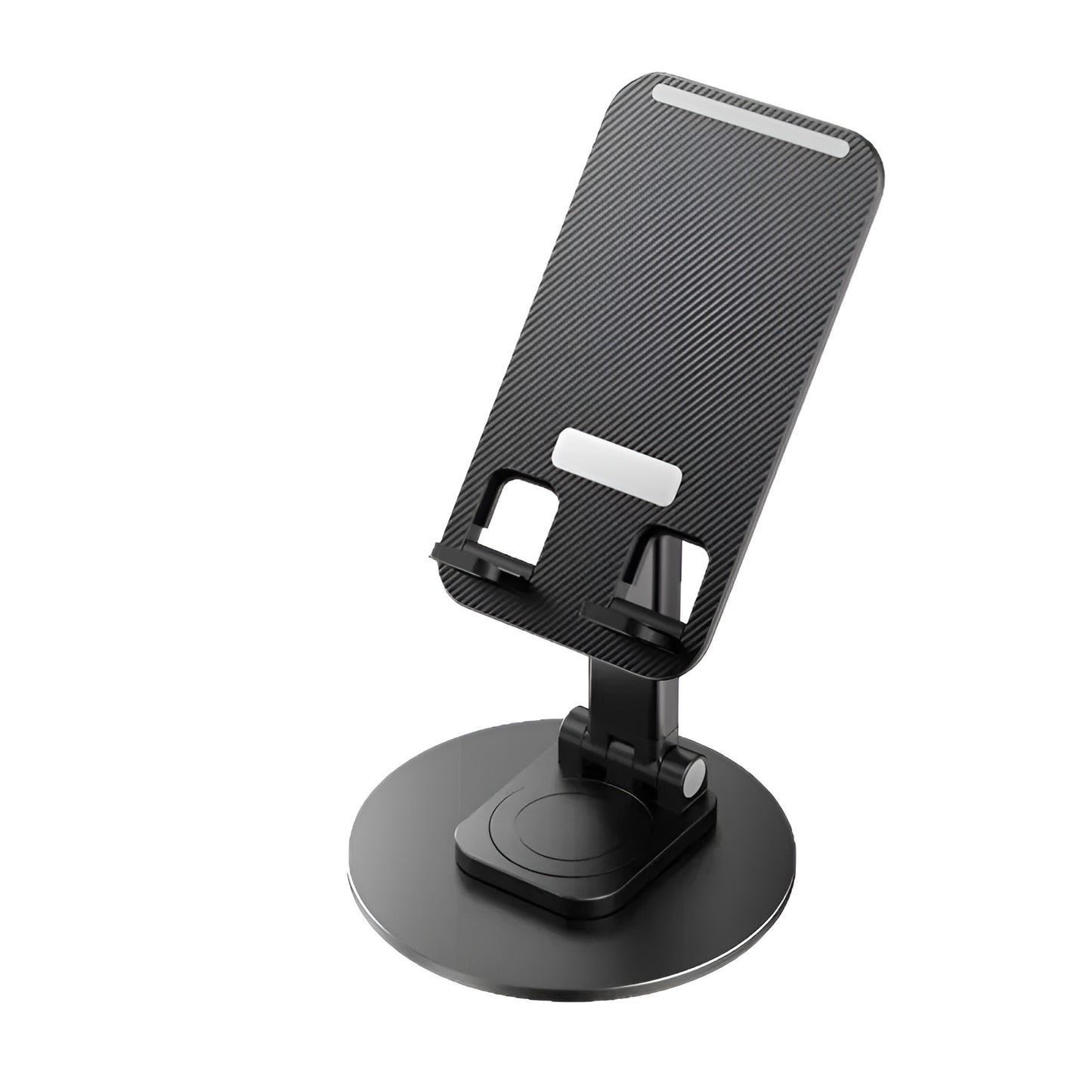 MTK Portable Black Mobile Stand – Anti‑Slip, Height & Angle Adjustable Holder
