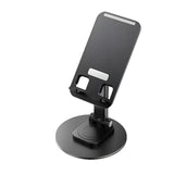 MTK Portable Black Mobile Stand – Anti‑Slip, Height & Angle Adjustable Holder