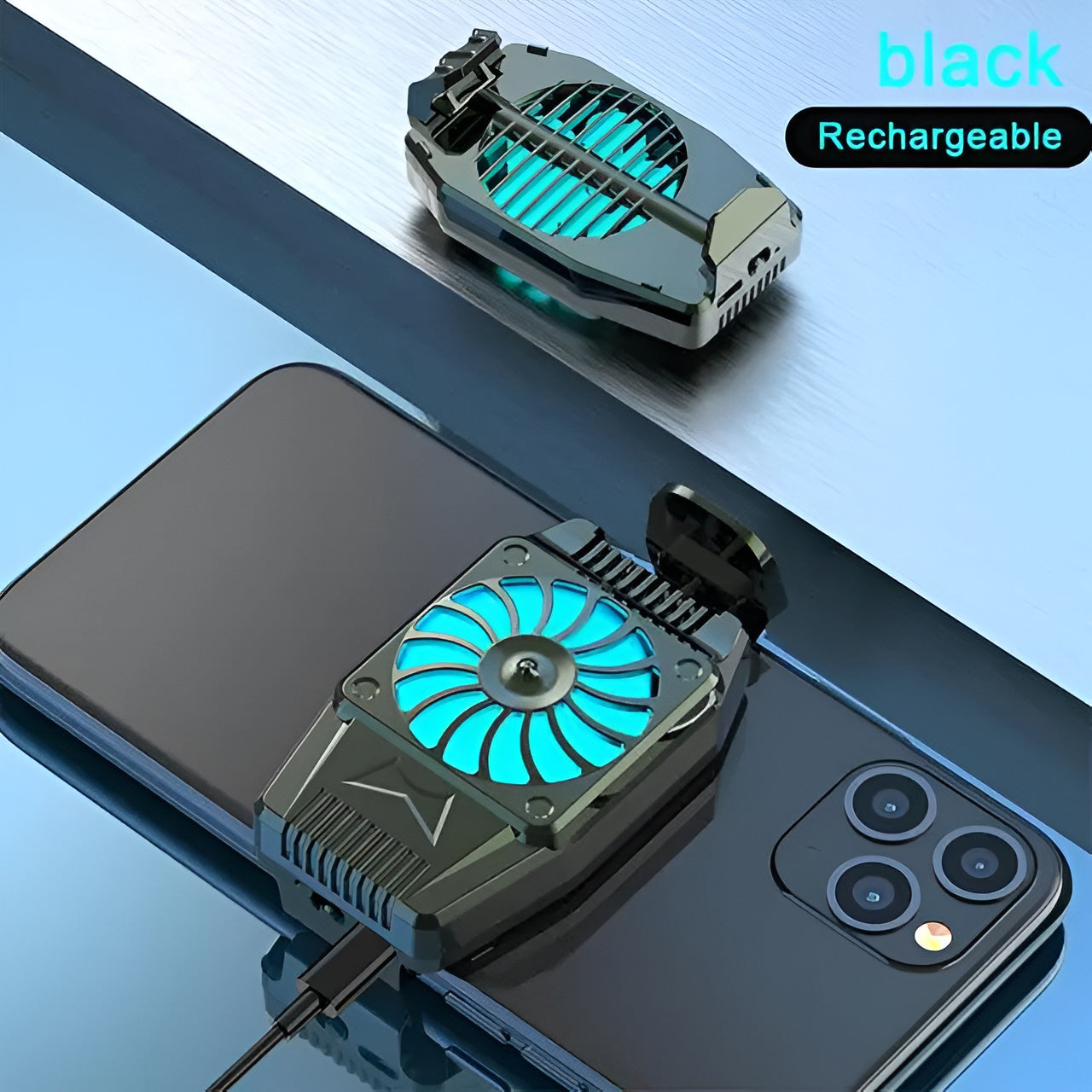 Universal Mini Mobile Phone Cooler Fan – Turbo Game Radiator for iPhone/Android