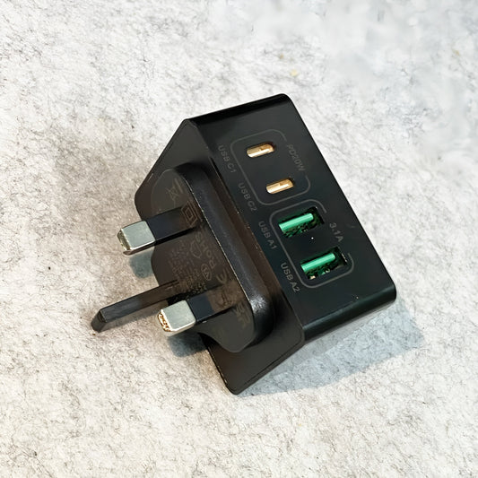 40W USB C Fast Charger Plug, 4-Port USB Wall Plug for iPhone, Samsung, iPad, UK Mobile Arcade Ltd