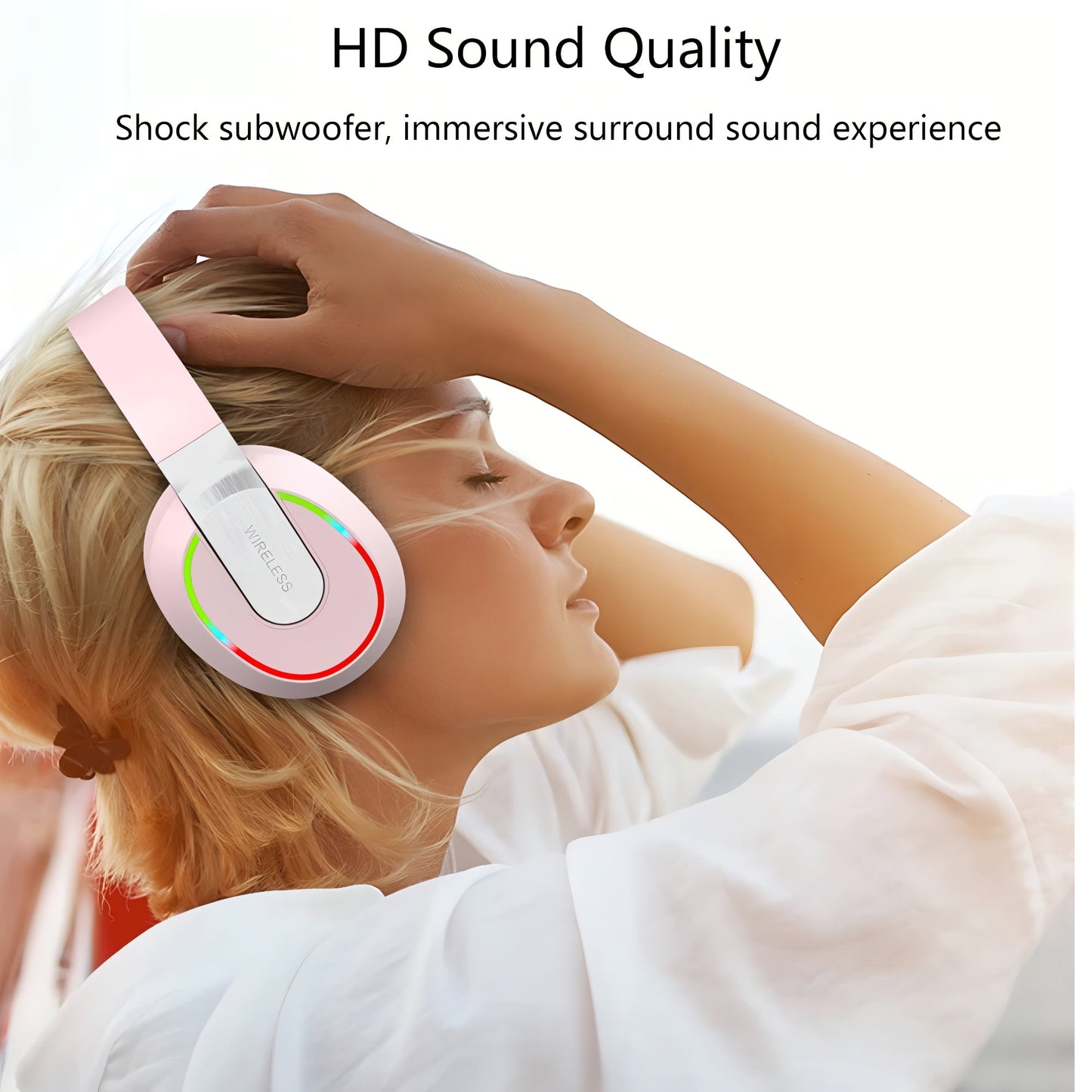 Foldable Wireless Headphones with Dual Microphone, HiFi Sound & Noise Reduction Mobile Arcade Ltd