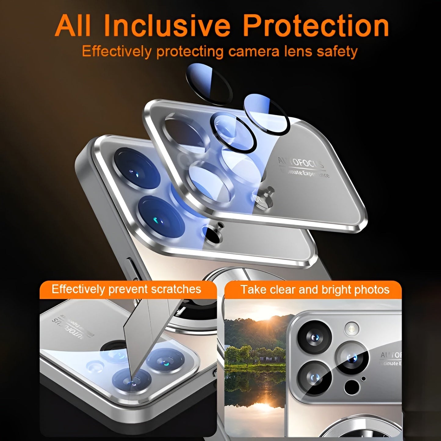 Titanium Matte Luxury Case for iPhone 13 Pro Max with MagSafe & Lens Cover Mobile Arcade Ltd