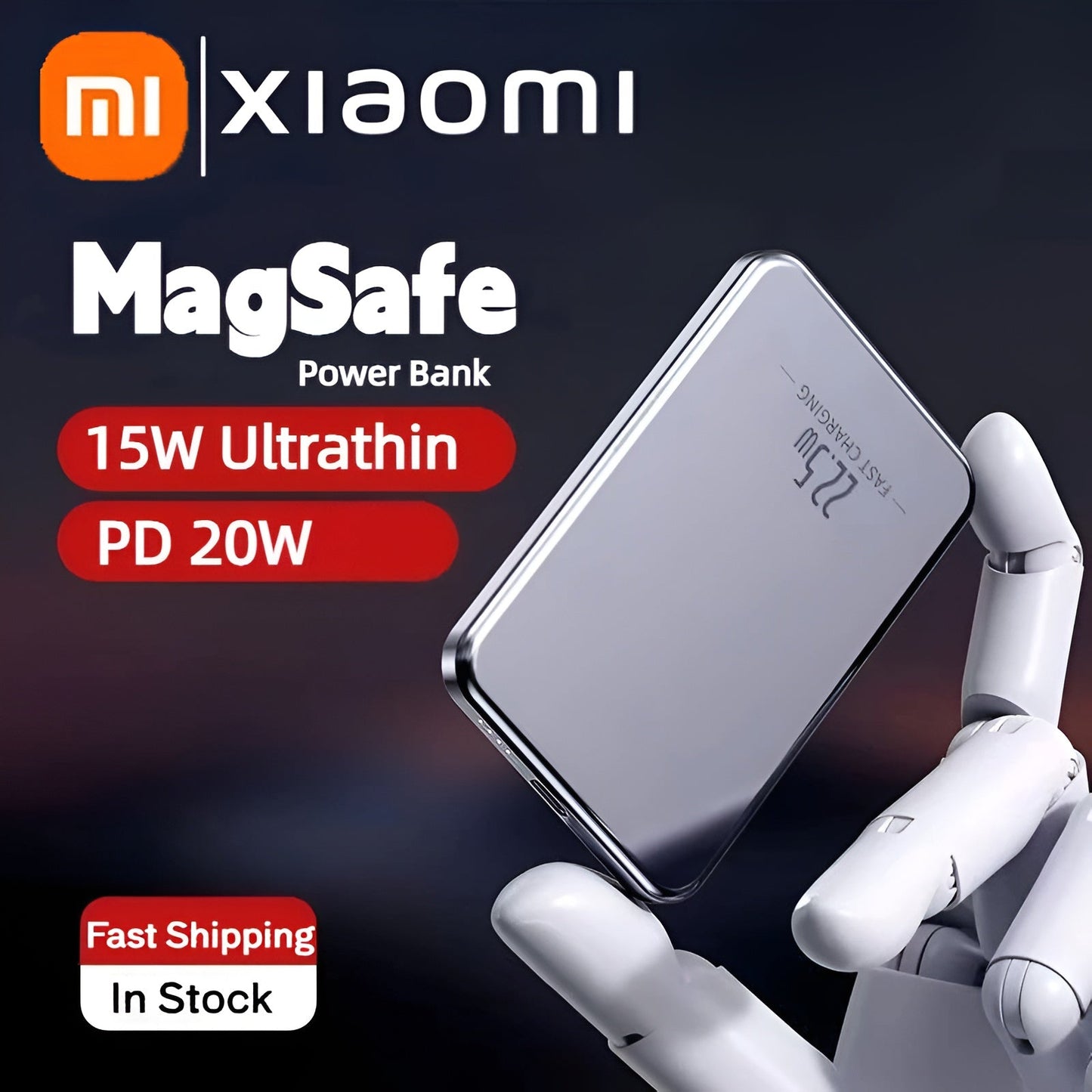Xiaomi Ultra Slim 30000mAh Wireless Power Bank - Magnetic Fast Charging Battery Mobile Arcade Ltd