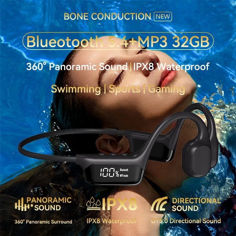 Mijia Bone Conduction Earphones IPX8 Waterproof 32GB MP3 Swimming Headset Mobile Arcade Ltd
