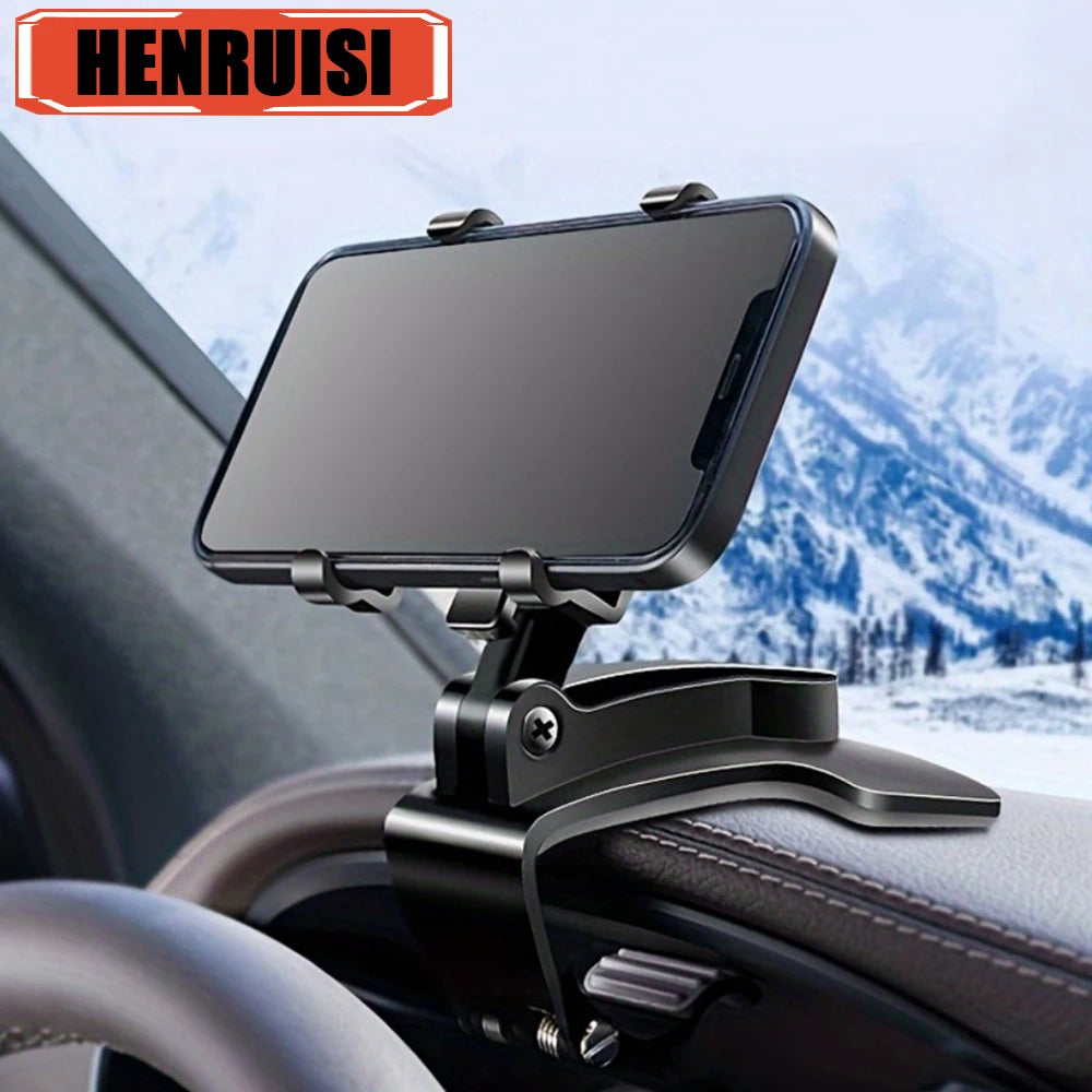 Universal Car Dashboard Phone Holder – Clip Mount Stand for All Smartphones
