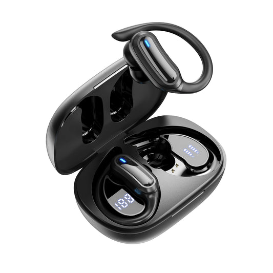 Bluetooth 5.4 Wireless Earbuds, IPX7, Noise Cancelling, Fast Charging, Black