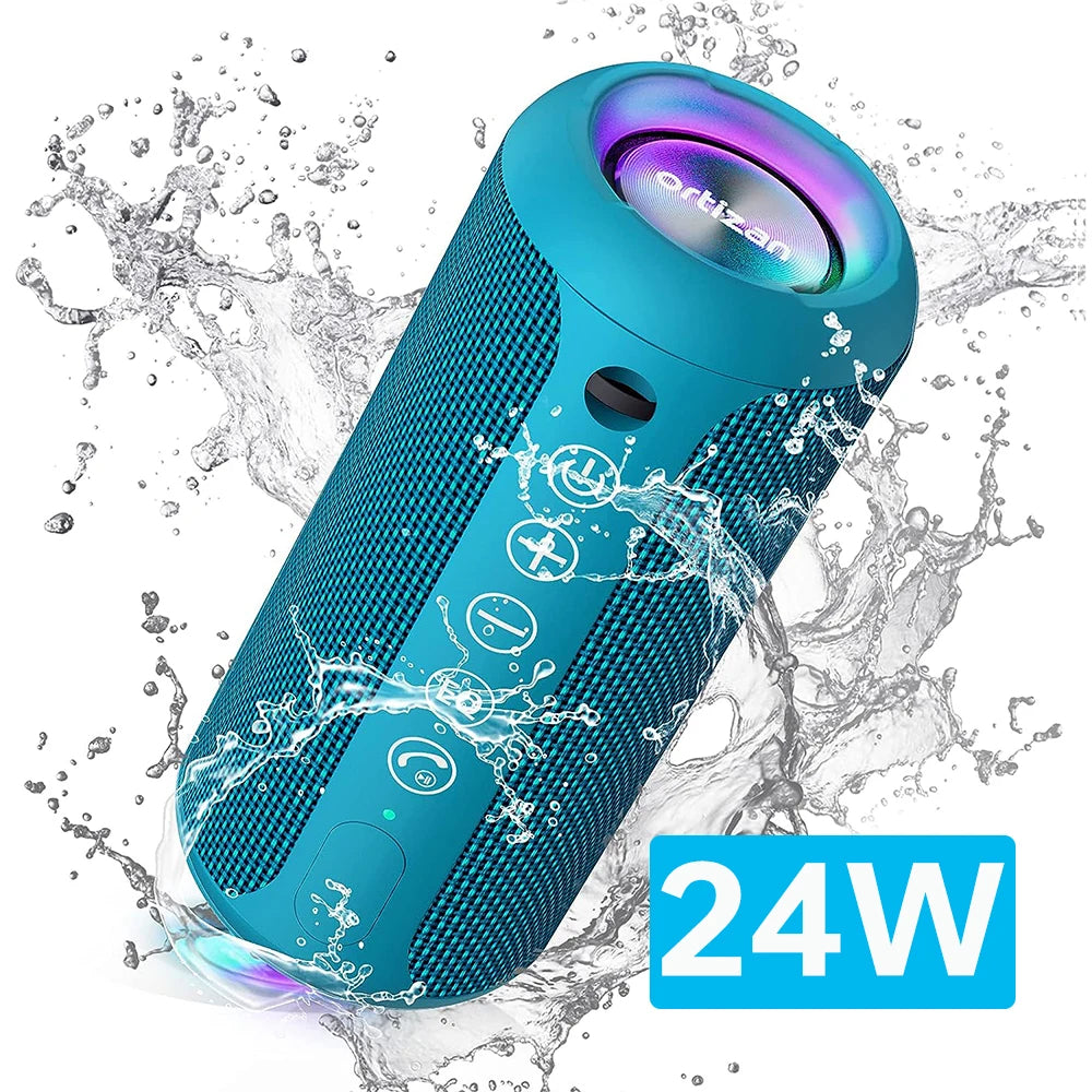 Portable Bluetooth Speaker with Lights, HD Stereo, IPX7 Waterproof, TWS Mobile Arcade Ltd