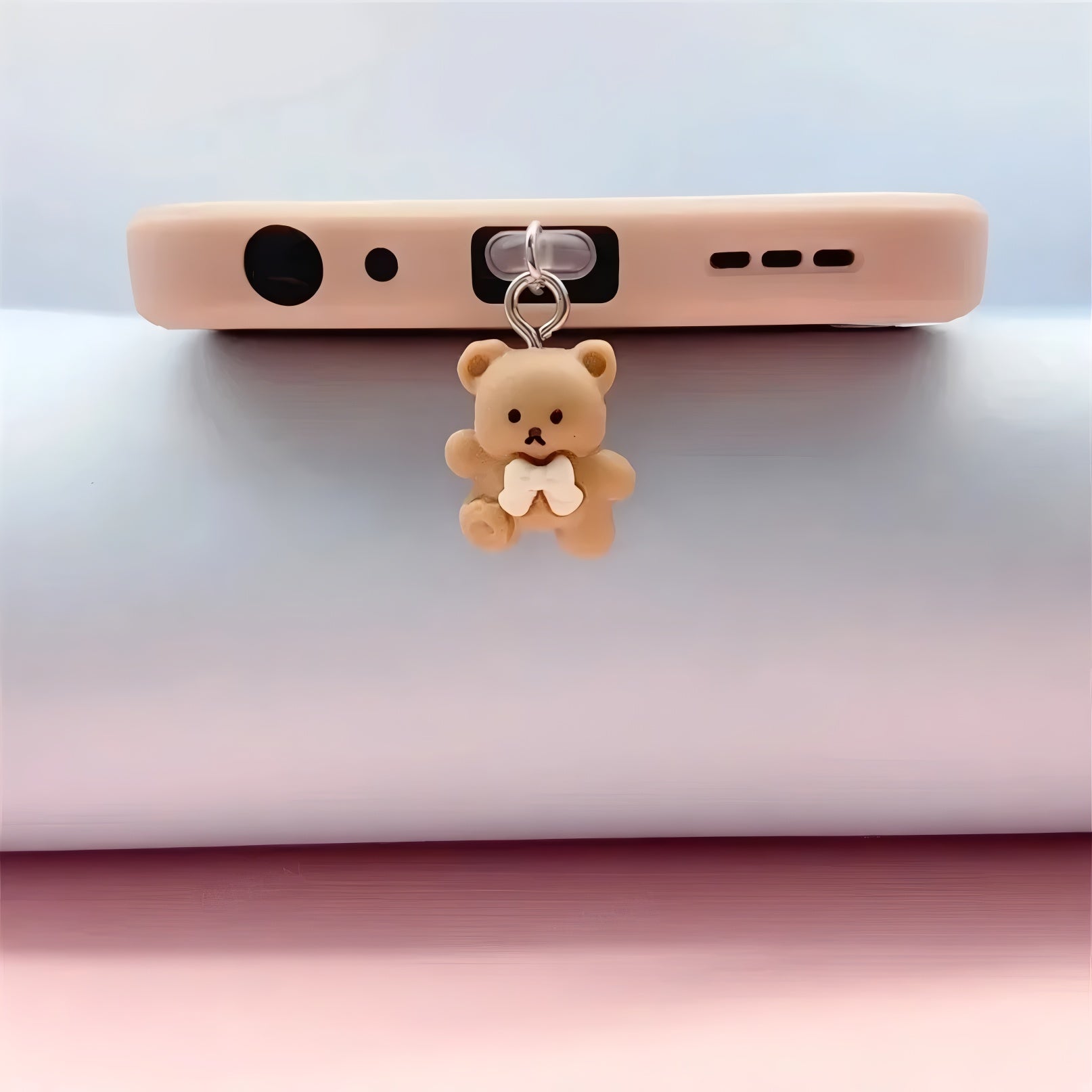Cute Bear Dust Plug Pendant for iPhone, Samsung, Xiaomi – Type-C/iOS/Micro USB Mobile Arcade Ltd