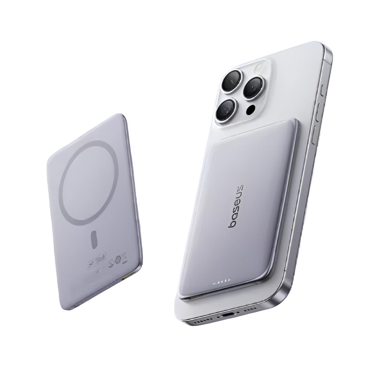 Baseus 5000mAh Magnetic Power Bank 15W Wireless 20W Wired Card-Sized Charger Mobile Arcade Ltd