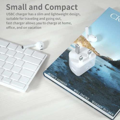 20W USB-C Fast Charger with 2M Cable for iPhone & iPad Mobile Arcade Ltd