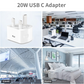 20W USB-C Fast Charger with 2M Cable for iPhone & iPad Mobile Arcade Ltd