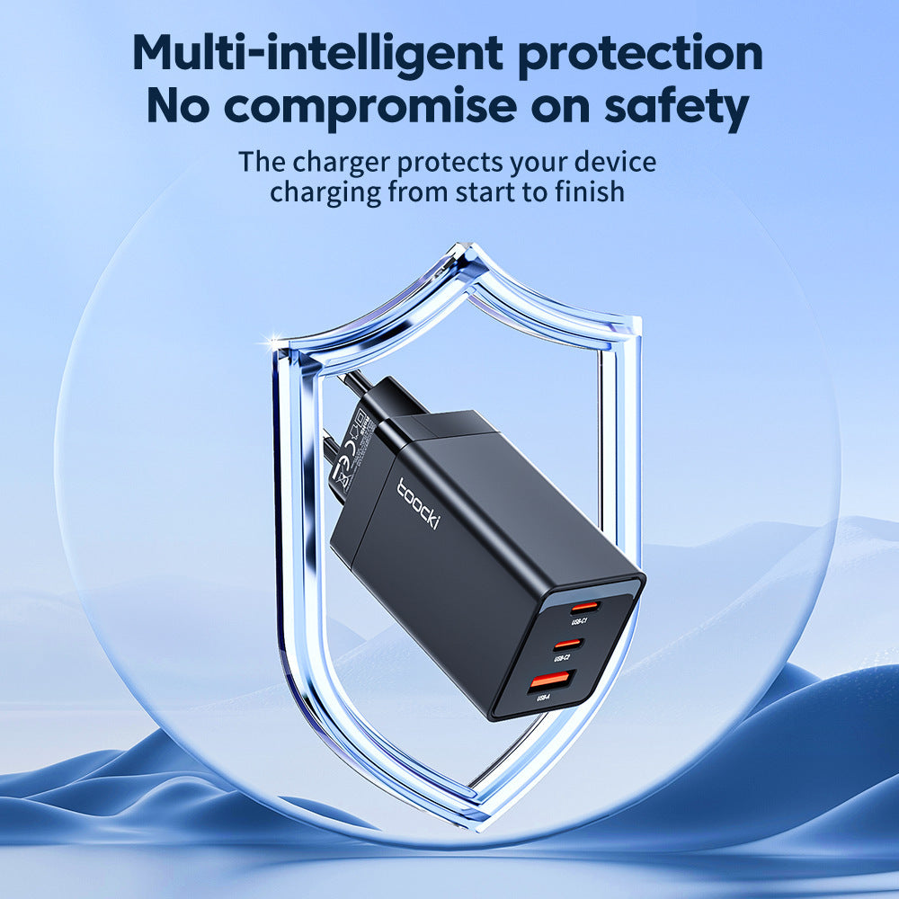 67W Pole Charger Gallium Nitride Three-port Fast Charging Charger Mobile Arcade Ltd