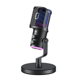 USB/XLR Dynamic Microphone for Podcast, Gaming & Streaming with RGB Lights
