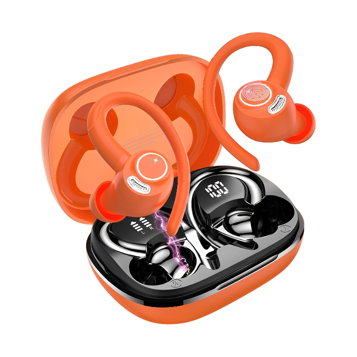 Jesebang Bluetooth 5.3 Wireless Earbuds with ENC Mic & 40H Playtime - Black Mobile Arcade Ltd