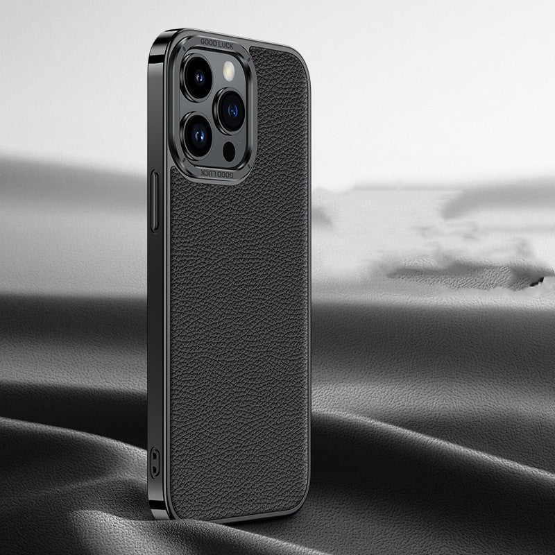 Genuine Leather Phone Case Electroplated Soft Edge Mobile Arcade Ltd