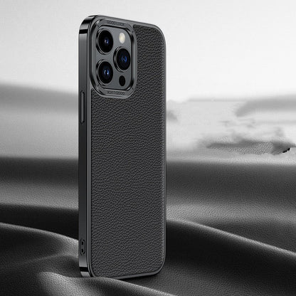 Genuine Leather Phone Case Electroplated Soft Edge Mobile Arcade Ltd