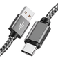 Nylon USB-A to Type-C Fast Charging Cable for Huawei, Samsung & Android Mobile Arcade Ltd